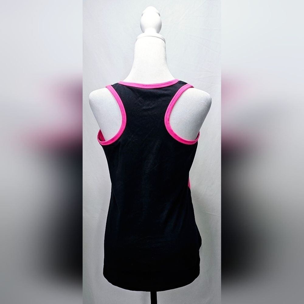 Medium Sport Athletic Tank Top Black/Pink - Picture 3 of 4